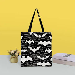 Bat Graphic Canvas Bag Large Shoulder Bag Reusable Shopping Bag