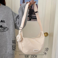 Casual Lightweight Crossbody Bag Large Capacity Shoulder Purse