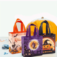 4PCS Halloween Treat Bags Small Halloween Gift Bags Tote Bags Non Woven