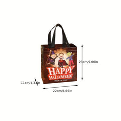 4PCS Halloween Gift Satchel Tote Bag Lightweight Non Woven Shoulder Shopping Bag