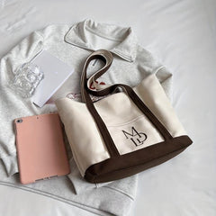 Canvas Tote Bag Lightweight Shoulder Shopping Bag