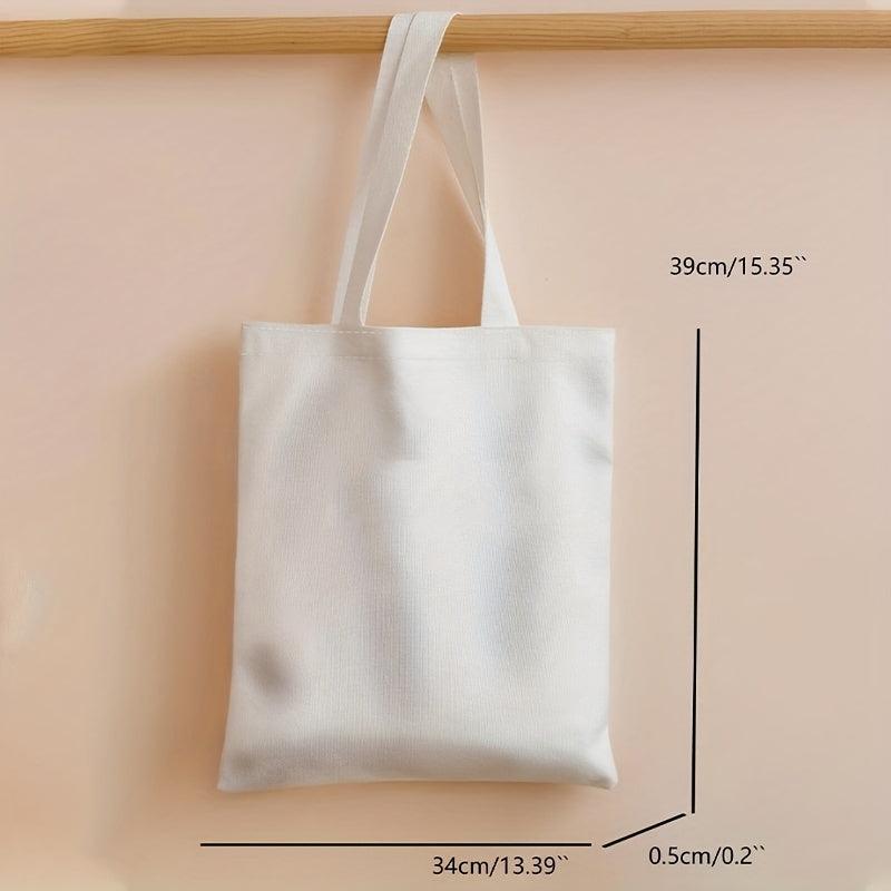 Cartoon Flower Print Shoulder Bag Lightweight Storage Bag