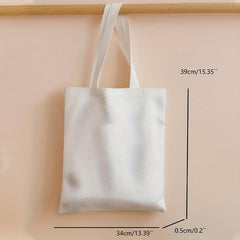 Cartoon Flower Print Shoulder Bag Lightweight Storage Bag