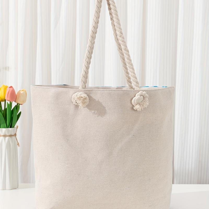 Large Capacity Nylon Tote Bag Beach Shoulder Handbag Travel