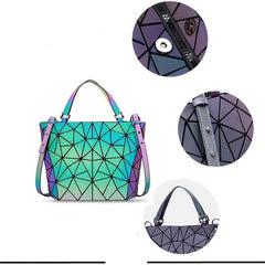 Geometric Pattern Tote Bag Satchel Large Capacity Shoulder Bag