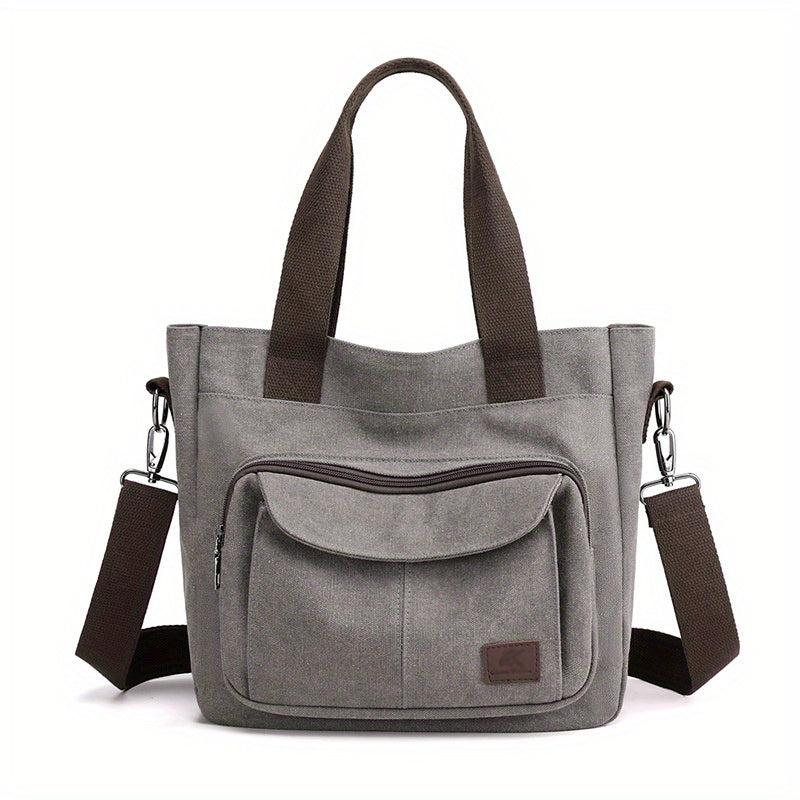 Vintage Canvas Tote Bag Crossbody Handbag for Travel