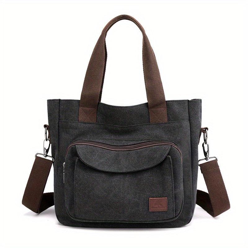 Vintage Canvas Tote Bag Crossbody Handbag for Travel