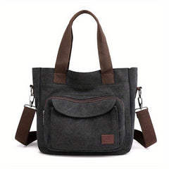 Vintage Canvas Tote Bag Crossbody Handbag for Travel