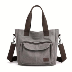 Vintage Canvas Tote Bag Crossbody Handbag for Travel