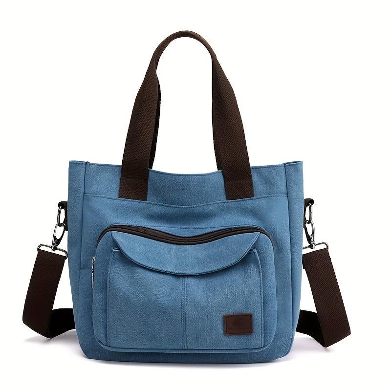 Vintage Canvas Tote Bag Crossbody Handbag for Travel