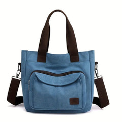Vintage Canvas Tote Bag Crossbody Handbag for Travel