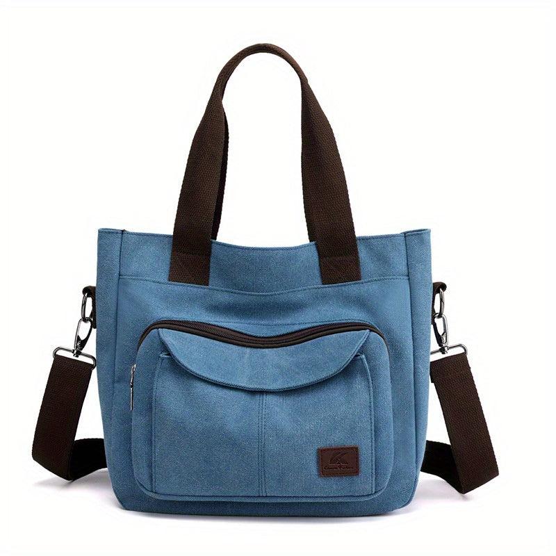 Vintage Canvas Tote Bag Crossbody Handbag for Travel