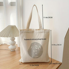Canvas Tote Shoulder Bag Large capacity Sling Bag