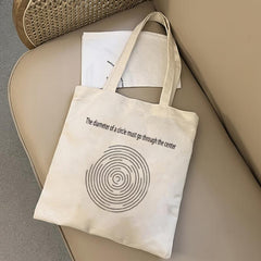 Canvas Tote Shoulder Bag Large capacity Sling Bag