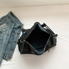 Large Capacity PU Leather Tote Bag Shoulder Bag