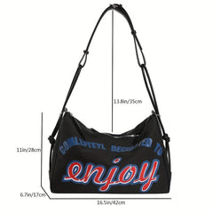 Large Capacity PU Leather Tote Bag Shoulder Bag