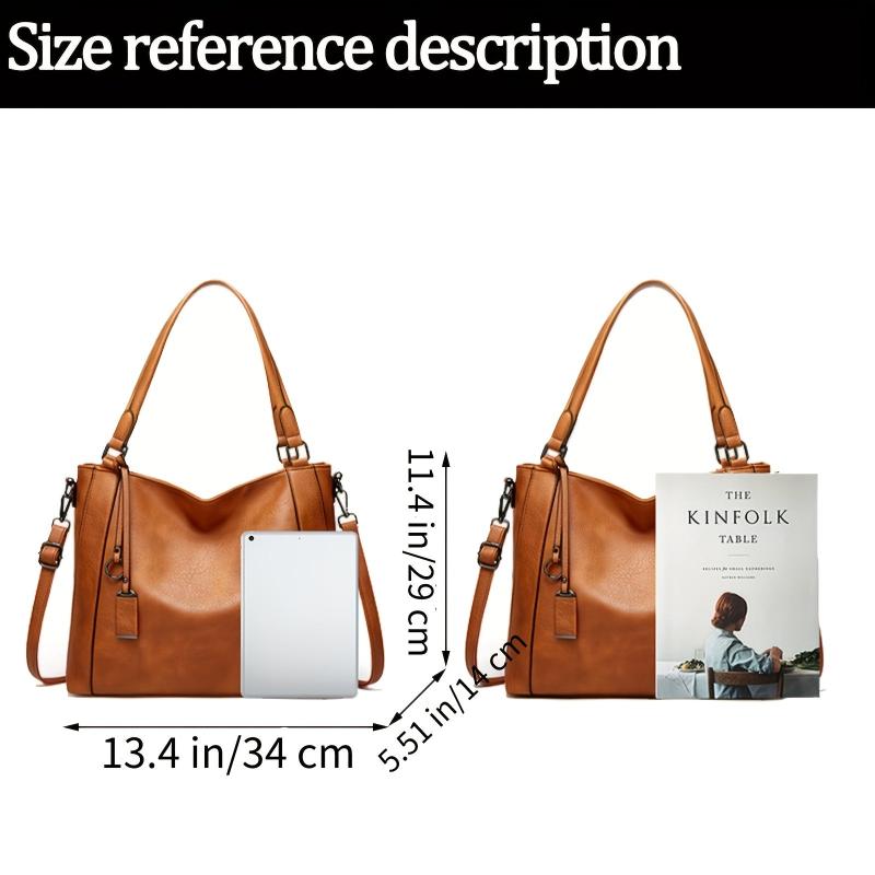 Soft Leather Handbag Large Capacity Tote Bag