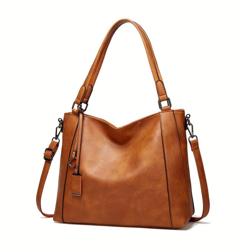 Soft Leather Handbag Large Capacity Tote Bag