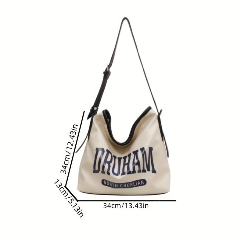 Large Capacity Tote Hobo Bag PU Leather Shoulder Bag