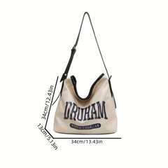 Large Capacity Tote Hobo Bag PU Leather Shoulder Bag