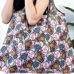 Stylish Printed Shopping Bag Eco Foldable Tote Bag Large Capacity