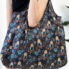 Stylish Printed Shopping Bag Eco Foldable Tote Bag Large Capacity