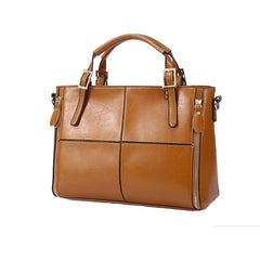 Vintage Plaid Tote Bag Classic Satchel Large Capacity Office Bag