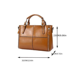 Vintage Plaid Tote Bag Classic Satchel Large Capacity Office Bag