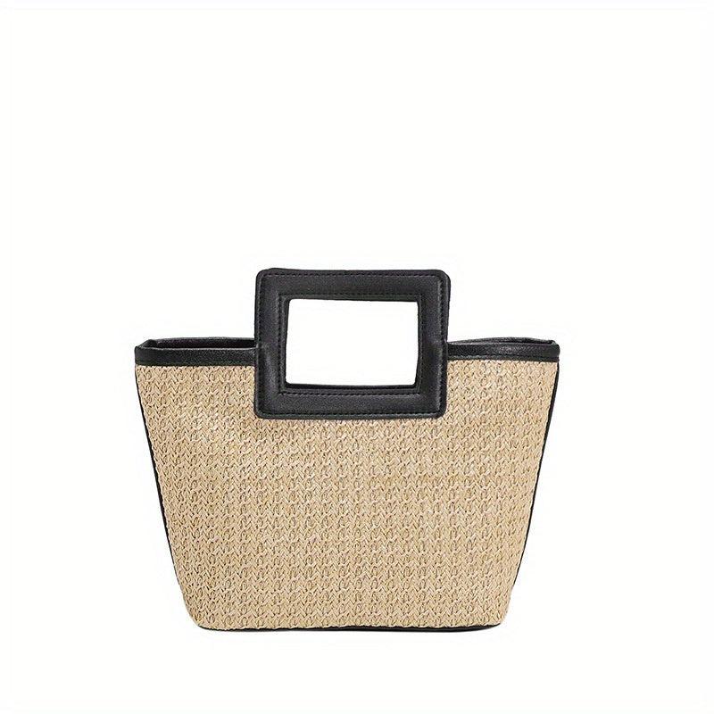 Woven Beach Bag Large Capacity Seaside Tote For Vacation