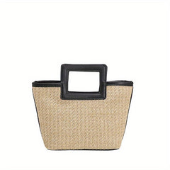 Woven Beach Bag Large Capacity Seaside Tote For Vacation