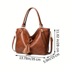 Women Handbags Tote Bag Soft Leather Large Capacity Casual Ladies Shoulder Cross