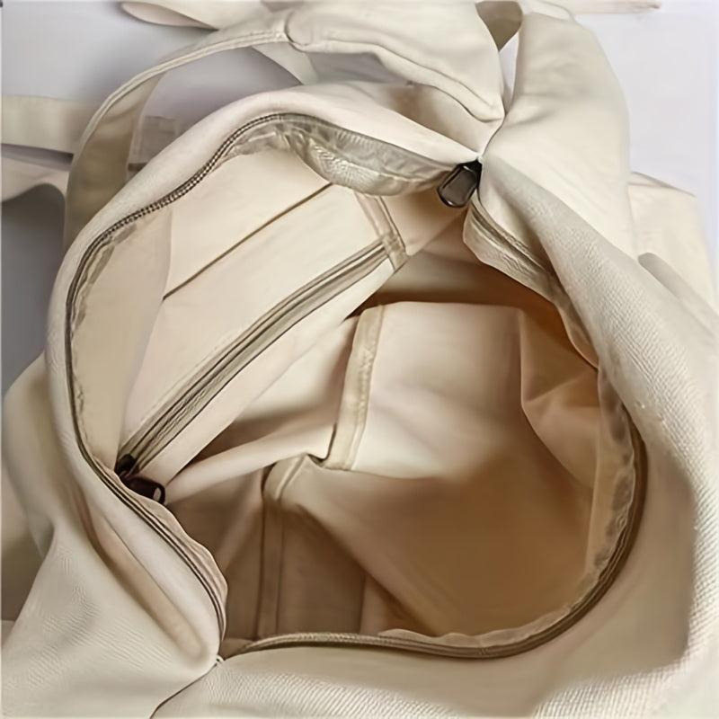 Casual Canvas Crossbody Bag Large Capacity Shoulder Bag