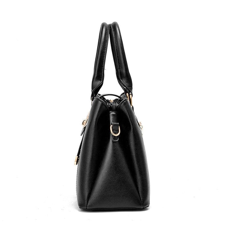 Large Capacity Casual Tote Bag Adjustable Strap Zipper Crossbody Bag