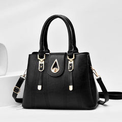 Large Capacity Casual Tote Bag Adjustable Strap Zipper Crossbody Bag