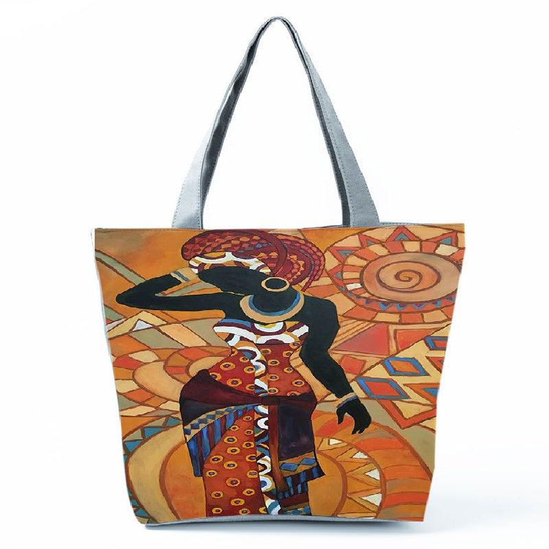Beauty Printed Large Capacity Tote Bag Lightweight Shoulder Bag