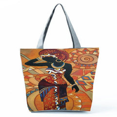 Beauty Printed Large Capacity Tote Bag Lightweight Shoulder Bag