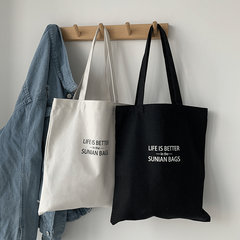 Large Capacity Canvas Tote Bag Durable Lightweight Shoulder Bag