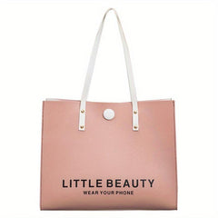 Women's Letter Print Shoulder Bag Handbag All Match Stylish Tote Bag