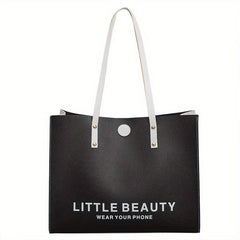 Women's Letter Print Shoulder Bag Handbag All Match Stylish Tote Bag
