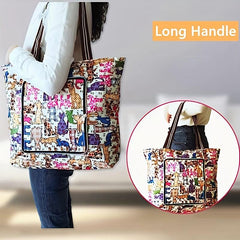 Foldable Heavy Duty Grocery Bag Large Capacity Tote Bag For Travel