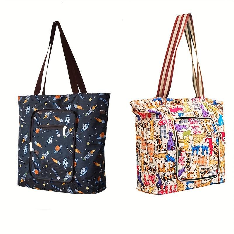 Foldable Heavy Duty Grocery Bag Large Capacity Tote Bag For Travel