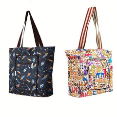 Foldable Heavy Duty Grocery Bag Large Capacity Tote Bag For Travel