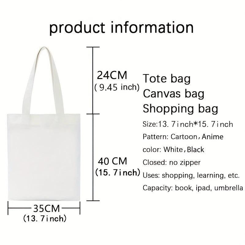 Midnight Pattern Canvas Shoulder Bag Lightweight Versatile Handbag