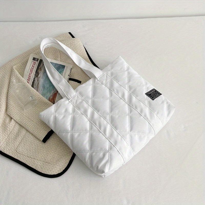Quilted Large Tote Bag Shoulder Handbag