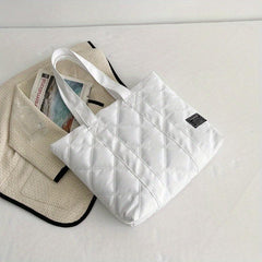 Quilted Large Tote Bag Shoulder Handbag
