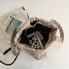 Quilted Large Tote Bag Shoulder Handbag