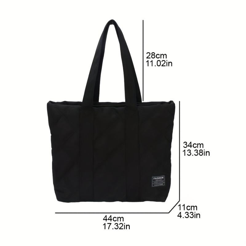 Quilted Large Tote Bag Shoulder Handbag