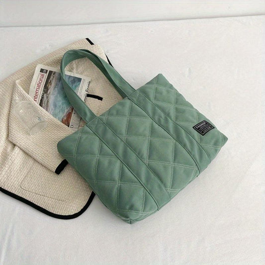 Quilted Large Tote Bag Shoulder Handbag