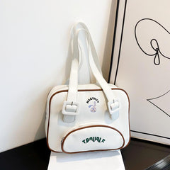 Bunny Pattern Square Shoulder Bag for Women