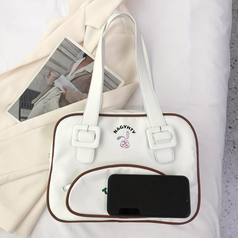 Bunny Pattern Square Shoulder Bag for Women